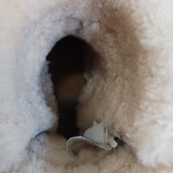 Ugg Rianne winter boots women's black leather sheepskin lined ankle size 7 - Picture 2 of 13